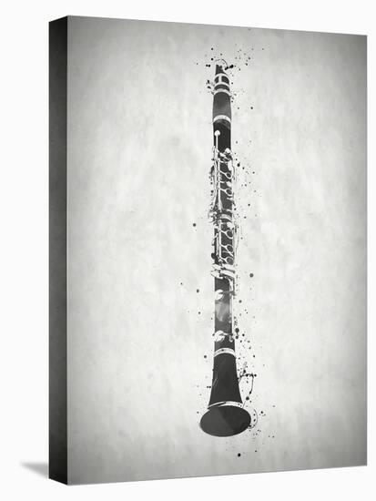 Black and White Clarinet-Dan Sproul-Stretched Canvas