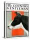 "Black and White Cow in Profile," Country Gentleman Cover, July 21, 1923-Charles Bull-Premier Image Canvas