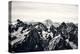 Black and White Mountain Landscape in the Alps, France.-badahos-Premier Image Canvas