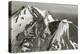 Black and White Mt. Shasta, California-null-Stretched Canvas