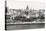 Black and White Panorama of Old Havana with Some Famous Buildings including the Capitol and the Bay-Kamira-Premier Image Canvas