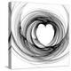 Black And White Sketch Heart-cycreation-Stretched Canvas