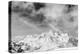 Black and White Snowy Mountains at Wind Day-BSANI-Premier Image Canvas