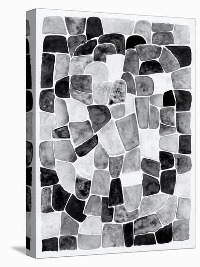 Black and White Walkways I-Nikki Galapon-Stretched Canvas