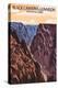 Black Canyon of the Gunnison National Park, Colorado - River and Cliffs-Lantern Press-Stretched Canvas
