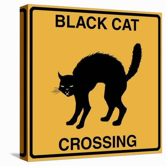 Black Cat Crossing-Tina Lavoie-Premier Image Canvas