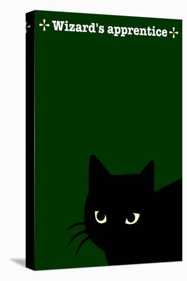 Black Cat in Green-Ikuko Kowada-Premier Image Canvas