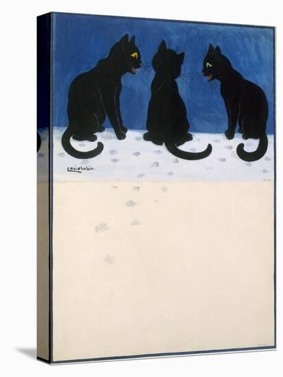 Black Cats in the Snow-Louis Wain-Premier Image Canvas