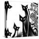 Black Cats-Mindy Sommers-Premier Image Canvas