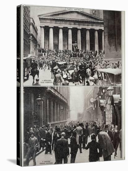 Black Days on Wall Street; the Stock Exchange in London at the Time of the Crash in 1929-null-Premier Image Canvas