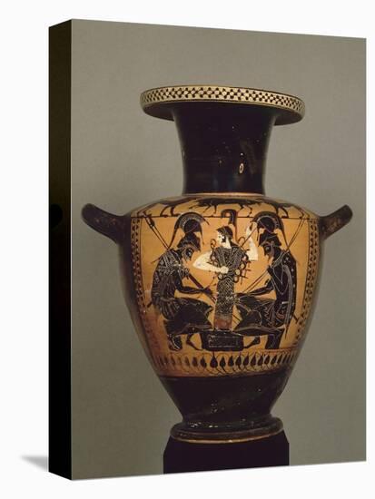 Black Figure Hydria: Achilles and Ajax Playing Dice-null-Premier Image Canvas