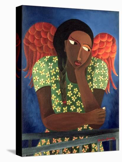 Black Girl with Wings-Laura James-Premier Image Canvas