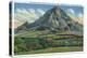 Black Hills, South Dakota - Panoramic View of Bear Butte Near Sturgis, c.1935-Lantern Press-Stretched Canvas