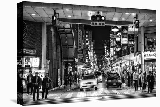 Black Japan Collection - Street Scene Hiroshima-Philippe Hugonnard-Premier Image Canvas