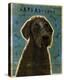 Black Labradoodle-John Golden-Stretched Canvas