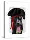 Black Labrador Pirate-Fab Funky-Stretched Canvas