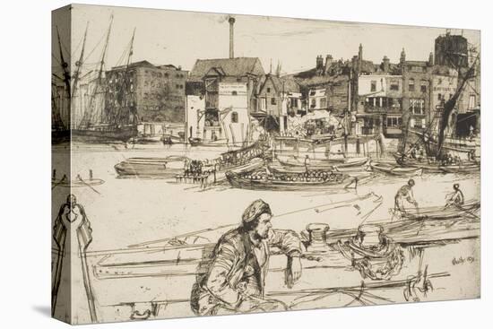 Black Lion Wharf, from 'A Series of Sixteen Etchings of Scenes on the Thames', 1859-James Abbott McNeill Whistler-Premier Image Canvas