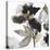 Black Petals Gold Leaves II-Asia Jensen-Stretched Canvas