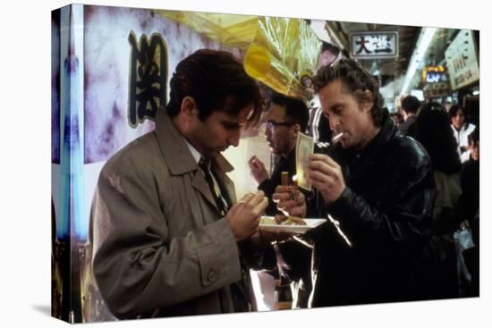 Black Rain by Ridley Scott with Andy Garcia and Michael Douglas, 1989 (photo)-null-Stretched Canvas