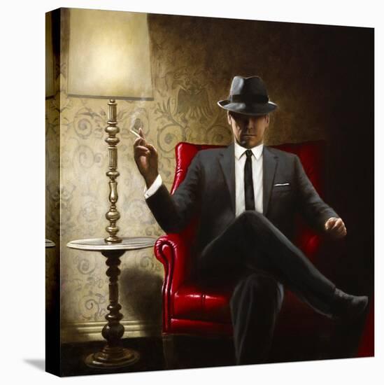 Black Tie-John Silver-Stretched Canvas
