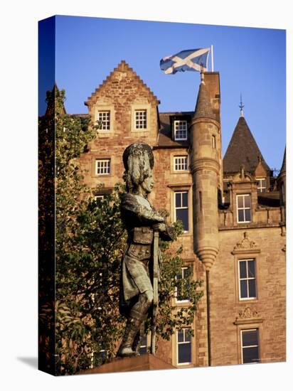 Black Watch Memorial and Scottish Flag, Edinburgh, Scotland, United Kingdom-Neale Clarke-Premier Image Canvas