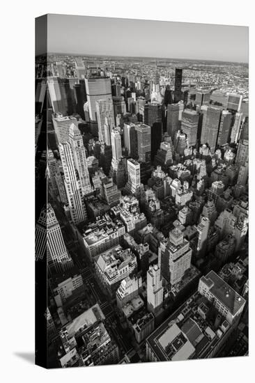 Black & White Aerial View of Nyc. Vertical New York.-Francois Roux-Premier Image Canvas