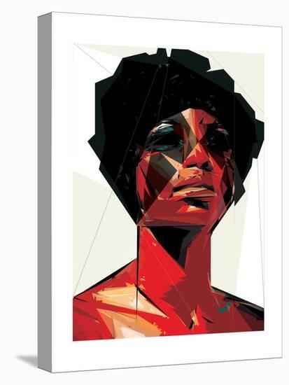 Black Woman 6-Enrico Varrasso-Stretched Canvas