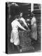 Black Women Laborers Weighing Wire Coils and Recording Weights to Establish Wage Rates, in Factory-F^p^ Burke-Premier Image Canvas