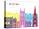 Blackburn Skyline Pop-paulrommer-Stretched Canvas