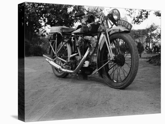 Blackburne 350Cc Motorcycle, 1920S (B/W Photo)-null-Premier Image Canvas