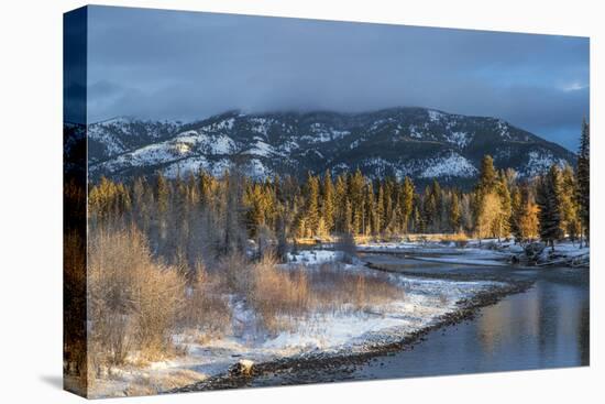 Blackfoot River at Sunrise Near Ovando, Montana, USA-Chuck Haney-Premier Image Canvas