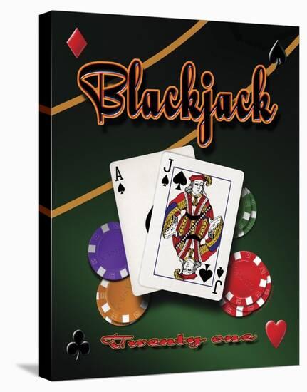 Blackjack-Mike Patrick-Stretched Canvas