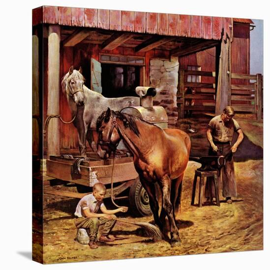 "Blacksmith," July 13, 1946-John Falter-Premier Image Canvas