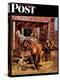 "Blacksmith," Saturday Evening Post Cover, July 13, 1946-John Falter-Premier Image Canvas