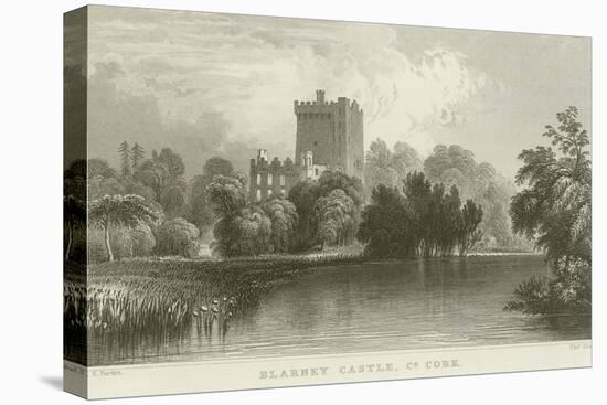 Blarney Castle in County Cork-William Henry Bartlett-Premier Image Canvas