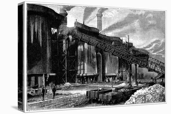 Blast Furnaces, Barrow Hematite Iron and Steel Company, Barrow in Furness, Cumbria, 1890-null-Premier Image Canvas