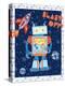 Blast Off Robot-Christina Skapriwsky-Stretched Canvas