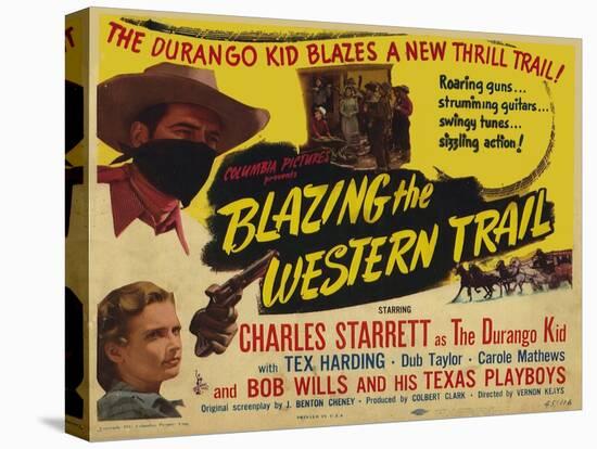 Blazing the Western Trail, 1945-null-Stretched Canvas