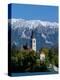 Bled Island and Julian Alps, Lake Bled, Slovenia-Lisa S. Engelbrecht-Premier Image Canvas