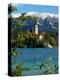 Bled Island and Julian Alps, Lake Bled, Slovenia-Lisa S. Engelbrecht-Premier Image Canvas