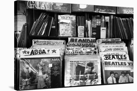 Bleeker Street Record Shop NYC-null-Stretched Canvas