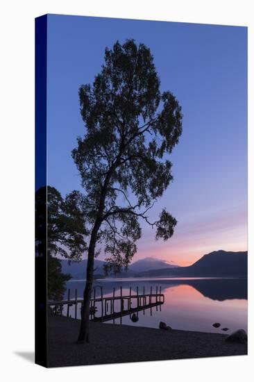 Blencathra and Derwent Water sunrise, Lake District National Park, Cumbria, England, United Kingdom-John Potter-Premier Image Canvas