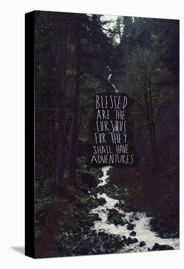 Blessed Are The Curious For They Shall Have Adventures-Leah Flores-Stretched Canvas