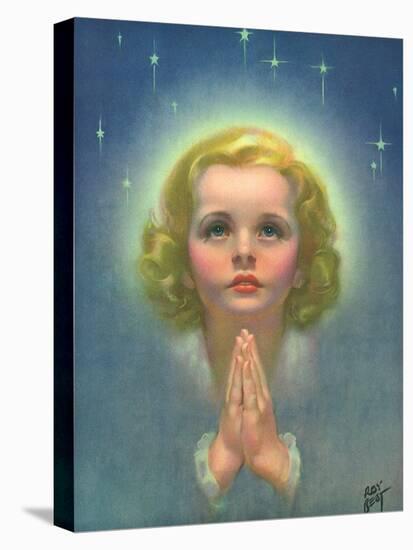Blonde Girl Praying-Roy Best-Premier Image Canvas