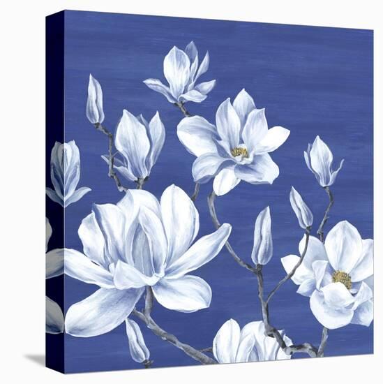 Blooming Magnolias II-Eva Watts-Stretched Canvas