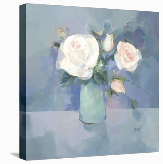 Blooming Roses-Sarah Simpson-Stretched Canvas