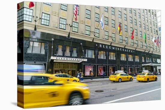 Bloomingdales Department Store and yellow taxi cabs, Lexington Avenue, Manhattan, New York City, Un-Fraser Hall-Premier Image Canvas