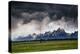 Blowing Clouds, Thunderstorm And Wind At Sunset In Grand Teton National Park Wyoming-Jay Goodrich-Premier Image Canvas