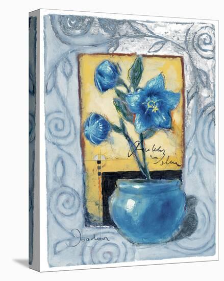 Blue Amaryllis-Joadoor-Stretched Canvas