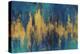 Blue and Gold Abstract Crop-Danhui Nai-Stretched Canvas